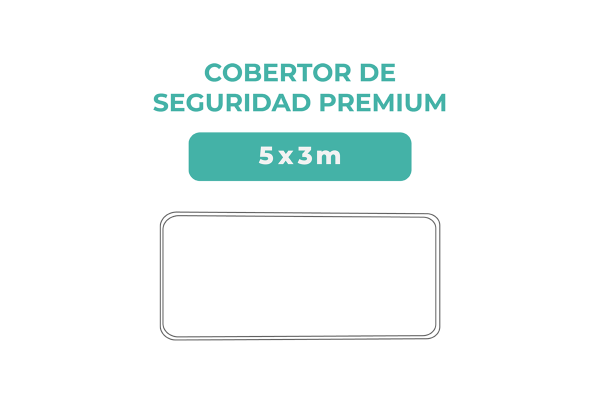 Medidas cobertor de seguridad 5x3
