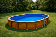 liner piscina ovalada