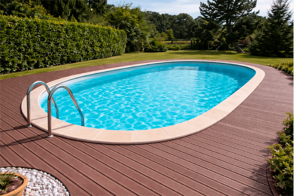 liner piscina ovalada
