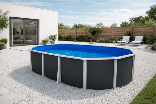 liner piscina ovalada