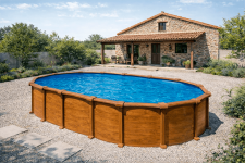 liner piscina ovalada