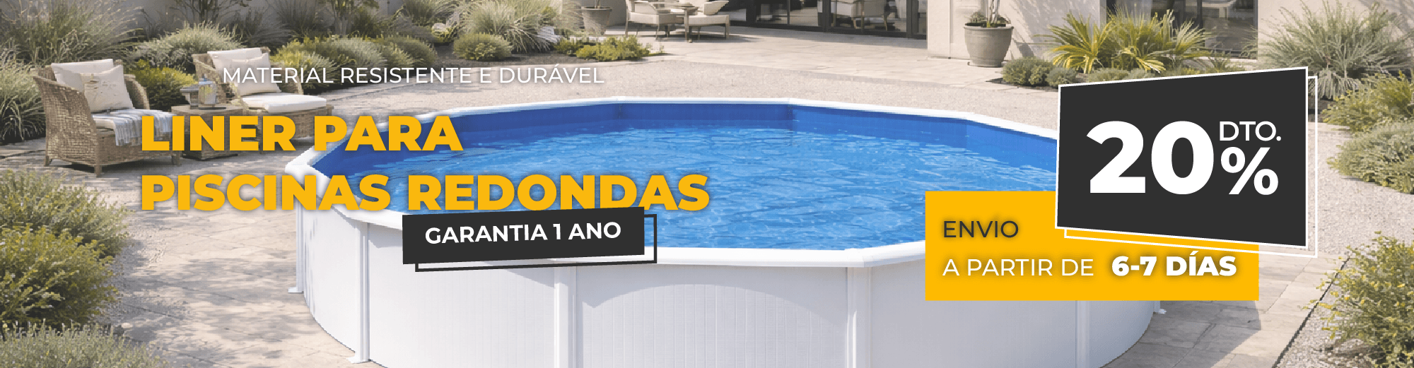 Liner para piscina promo 20% enero