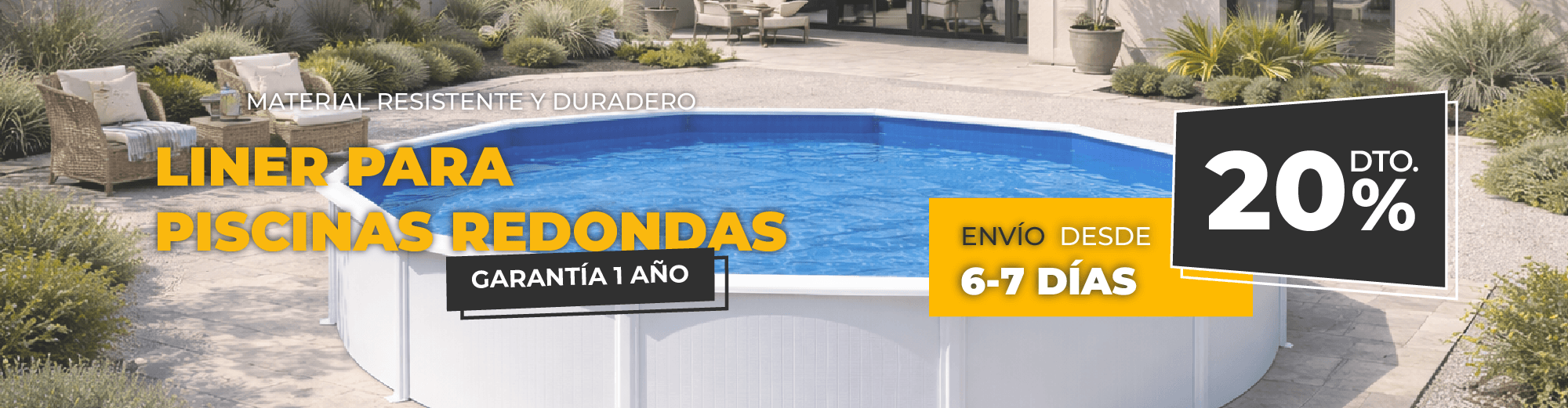 LINER PISCINA REDONDA 20%