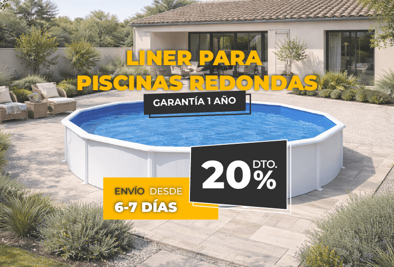 LINER PISCINA REDONDA 20%