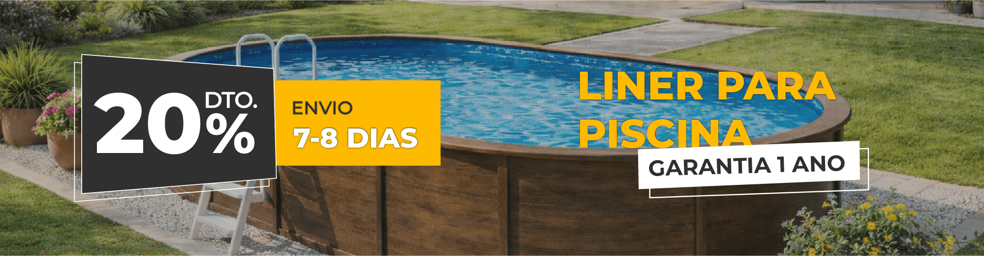 Liner para piscina promo 20% enero