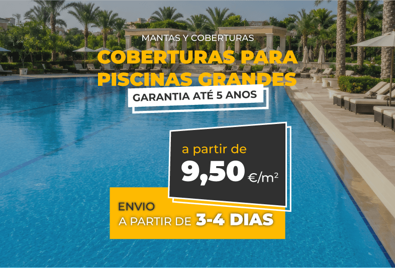 Cobertura piscinas grandes