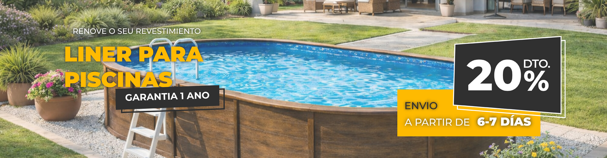 Liner para piscina promo 20% enero