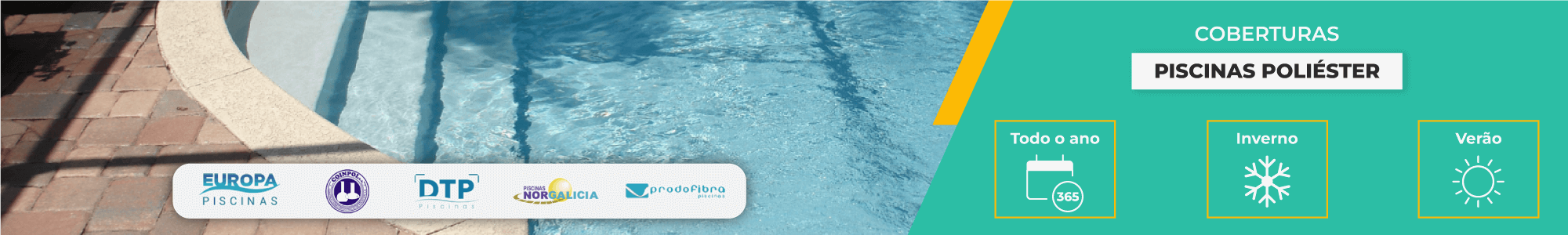Cobeturas piscinas poliéster