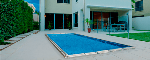 Cobertor sin anclajes para piscina sin obras